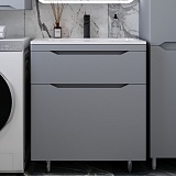 Style Line Тумба с раковиной Марелла 70 Люкс Plus антискрейтч серая матовая